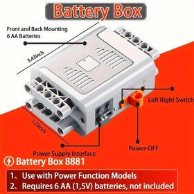 DIY Power Functions Parts Servo Motor IR Remote Receiver Battery Case for Lego**