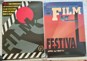 39th & 40th San Francisco International Film Festival Original Posters 36"X 22"