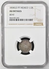 Mexico 1858 GO PF 1/2 Real - Silver - NGC AU Details - Rare Mint!