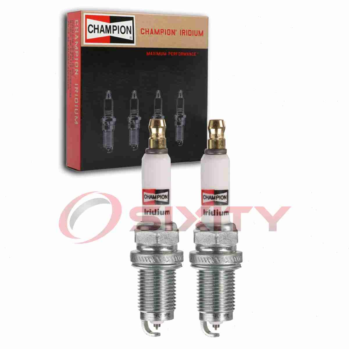 2 pc Champion Iridium 9000 Spark Plugs for RC10ZWYPB4 IZFR5K 3657 Ignition kg