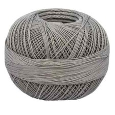 Lizbeth Egyptian Cotton Crochet Thread Size 20 Color 605 Silver