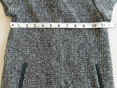 ZARA Girls Tweed Jacquard Dress Green Size 5/6 - Picture 5 of 7