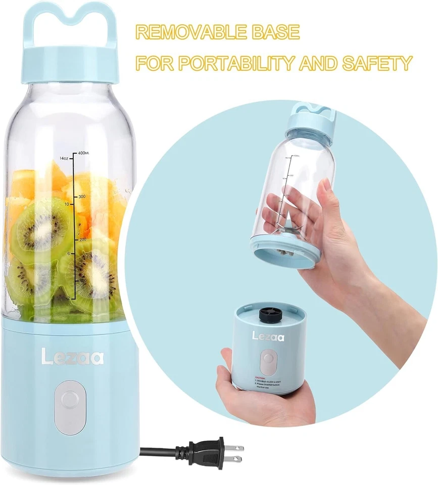 Batidora, Batidora Personal con Embudo, Portátil para Azul Foto 4 de 4