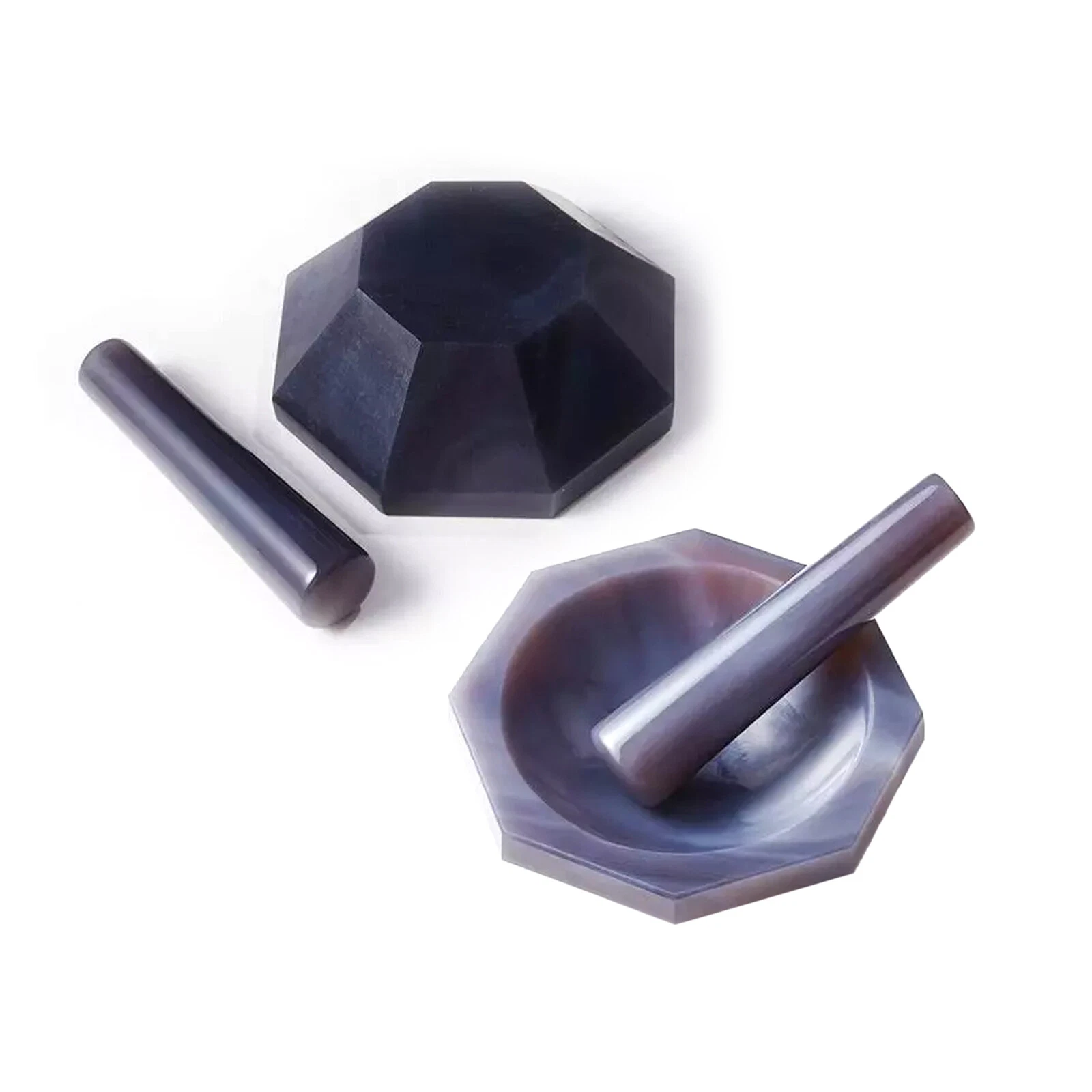 70mm-120mm all sizes High Quality Natural Agate Mortar and Pestle
Opens in a new window or tab