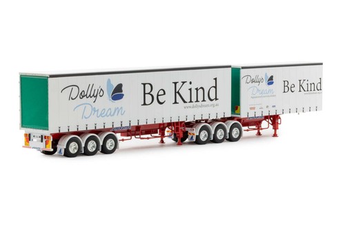 1:50 T-Liner B-Double Trailer Set - Dawson "Dolly's Dream" - Drake Truck ZT09226 - Picture 5 of 7