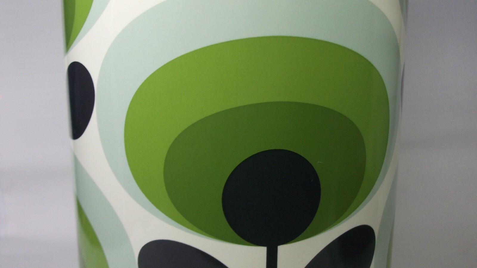 QVC ORLA KIELY GREEN 70s FLOWER OVAL PRINT CERAMIC UTENSIL POT 18CM