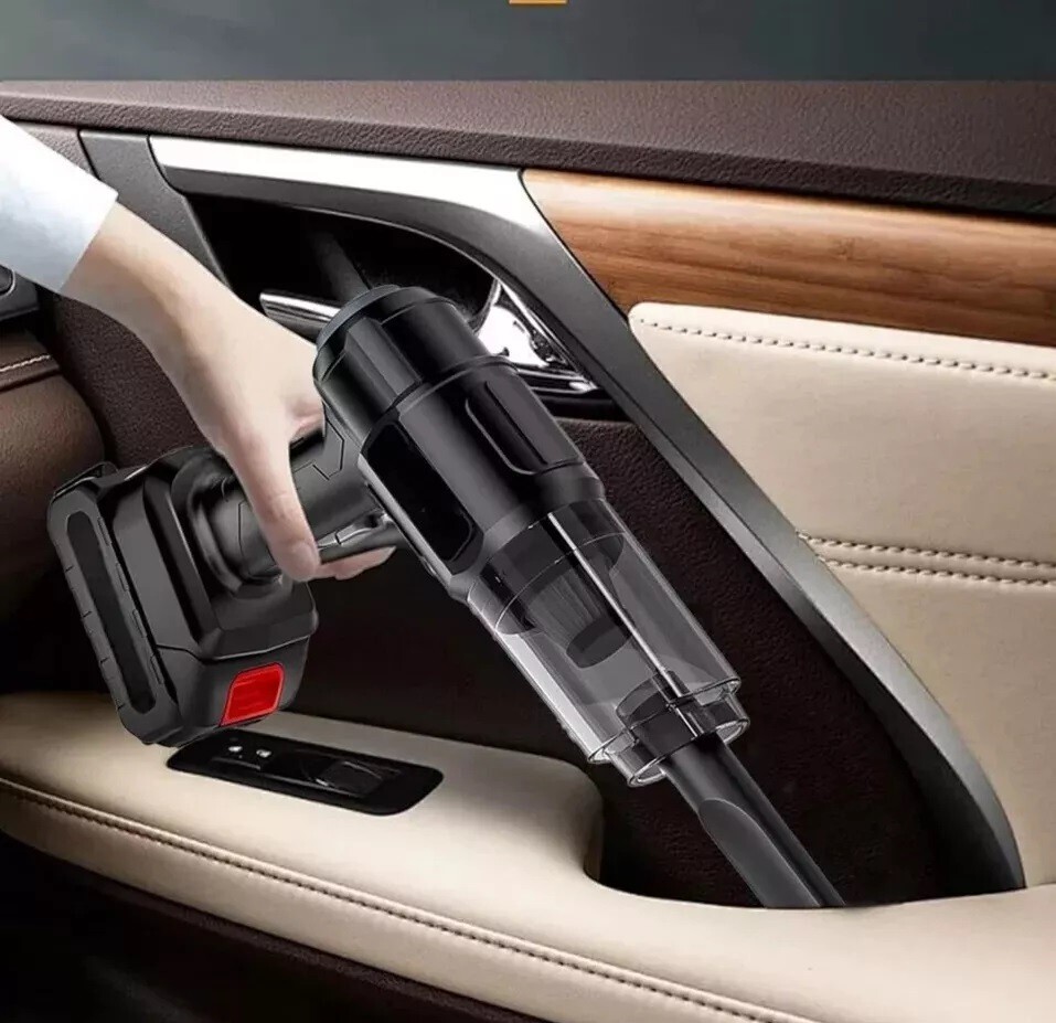 Aspirapolvere Aspirabriciole Portatile Senza Fili Doppia Batteria 24 V Casa Auto foto 2