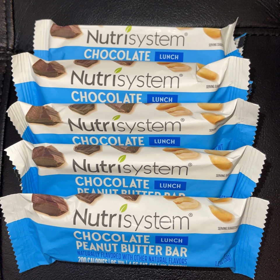 Pacote de barras de manteiga de amendoim chocolate Nutrisystem®, 5 barras de contagem - Imagem 2 de 3