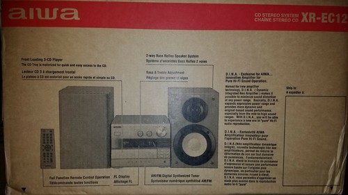 Aiwa XR-EC12 Micro Komponenten Regal System Stereo makellos neuwertig CD FUNKTIONIERT NICHT - Bild 11 von 12