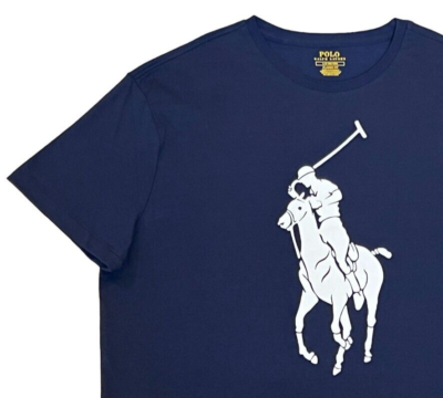 POLO RALPH LAUREN   ネイビー MENS RALPH LAUREN POLO S/S T-SHIRT NAVY / WHITE SZ LRG for