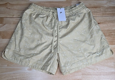 Nike NSW Monogram Flow Woven Shorts Team Gold FN1461-783 Men's Sz