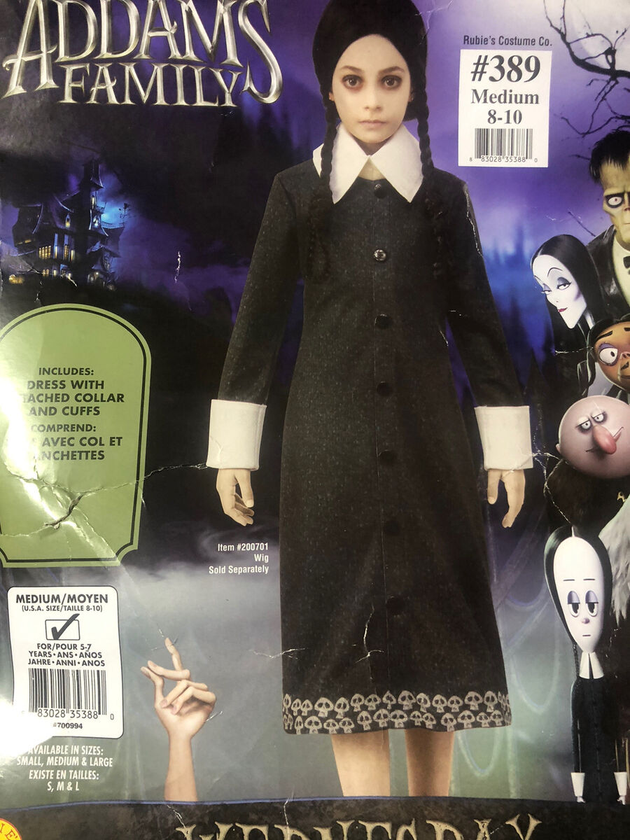 Rubie's Women's The Addams Family Wednesday Costume, Black, Women Medium