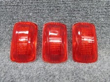 1940 Plymouth Tail Light Brake Stop Light Lenses - Glass - Lot Of 3 1940 Plymouth Tail Light Brake Stop Light Lenses - Glass - Lot Of 3