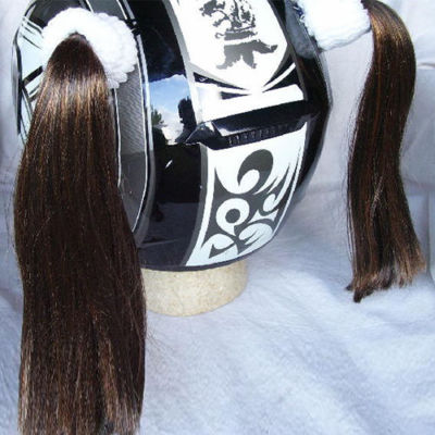 Helmet Pigtails for Motorcycle & Others - Select from 17 colors. USA Made & Ship