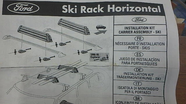 OEM Ford EXPEDITION Ski Roof Rack HORIZONTAL Adapter Kit F75Z-7855100-GA - Image 4 of 4
