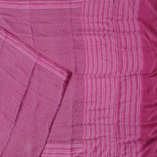Vintage Pink Sarees 100 Pure Silk Printed Indian Sari 5YD Soft Craft Fabric