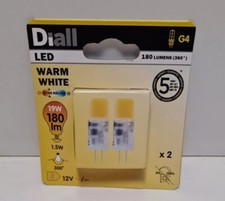 Diall G4 180 Lumen 19W/1.5 W Warm White Bulb - Two Packs = 4 x bulbus
