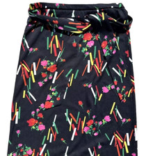 Vintage Alex Coleman Maxi Skirt Size M / L Abstract Mod Hawaiian Streetwear