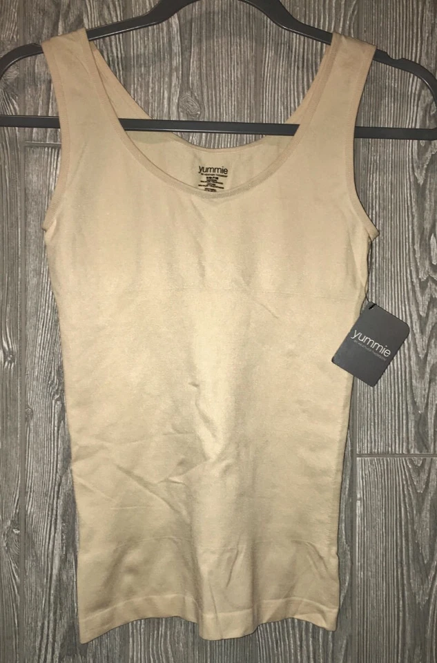 Camiseta sin mangas YUMMIE sin costuras control firme Prendas moldeadoras NUDA NUEVA PARA MUJER S M L XL Foto 3 de 4