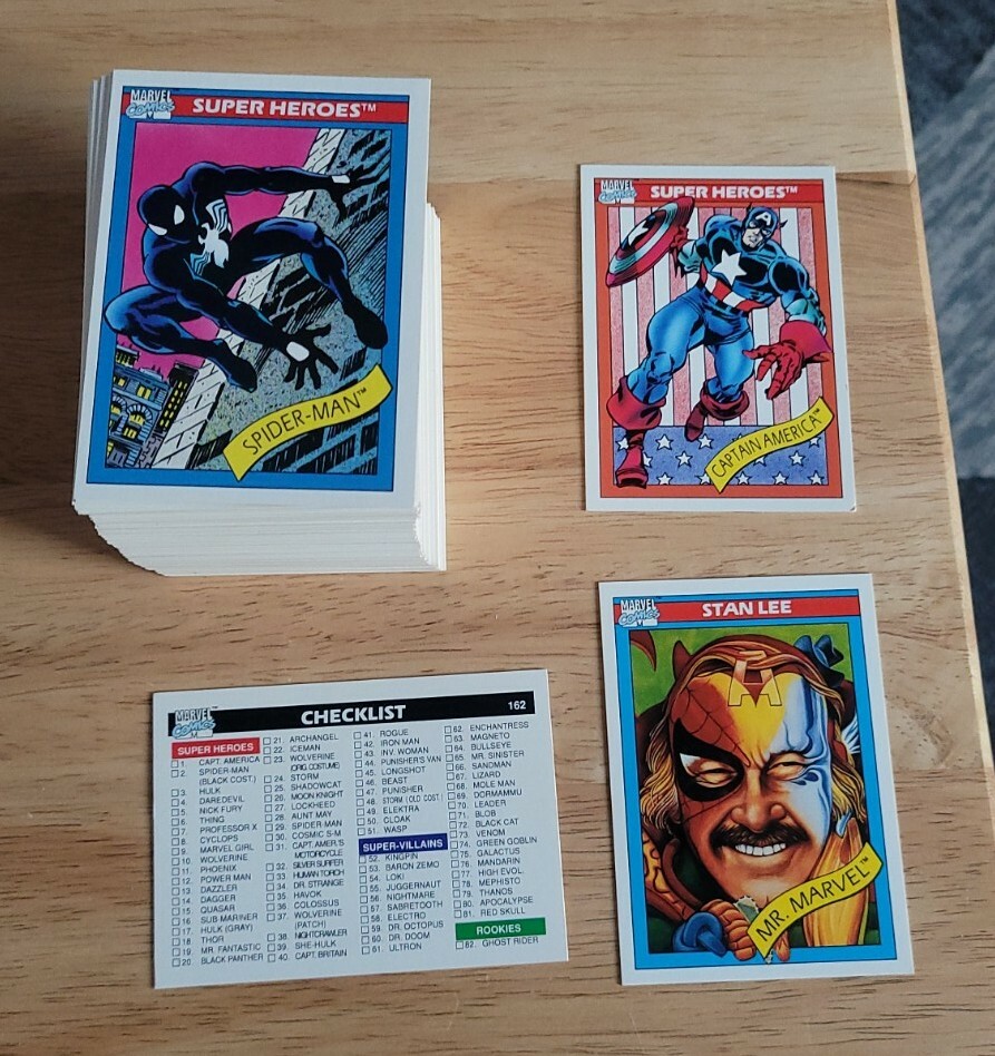 1990年版マーベル・ユニバース シリーズ1 カードセット 162枚コンプ