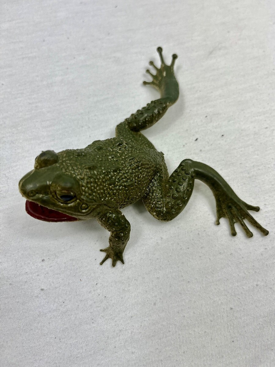 80s/90s Frog Toys - Rubber Finger Flip Vintage Amphibian Figurines