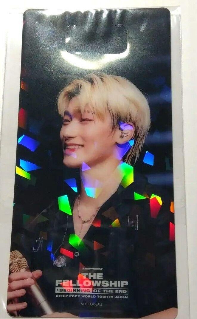 ATEEZ TOWER RECORDS CLEAR BOOKMARK - JAPAN THE FELLOWSHIP 