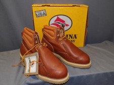CAROLINA LEATHER STEEL TOE MADE IN USA #513 METATARSAL MET GUARD SIZES NEW N BOX