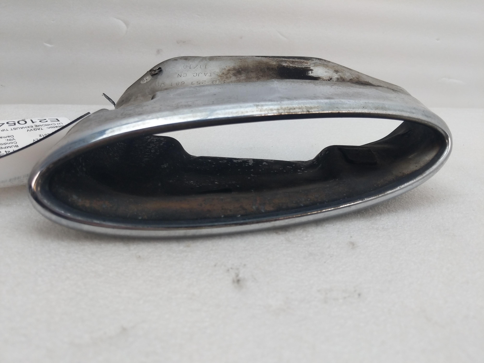 2012 BENTLEY Left Driver Side Bumper Chrome Exhaust Tip
