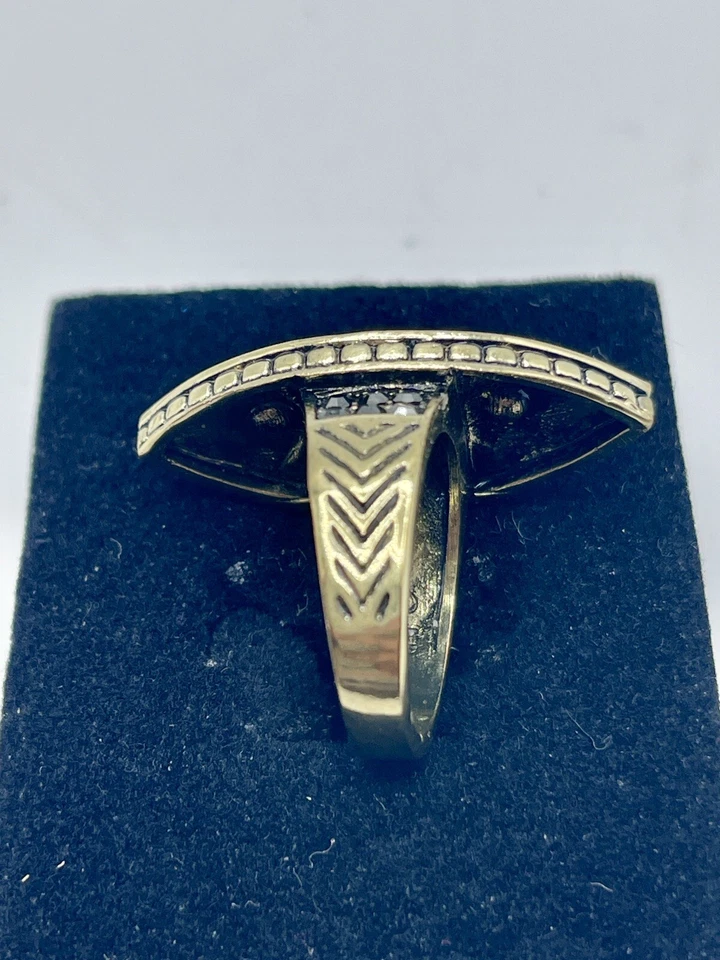 Heidi Daus Crystal Statement Cocktail Ring Size 8 Vintage - Image 2 of 4