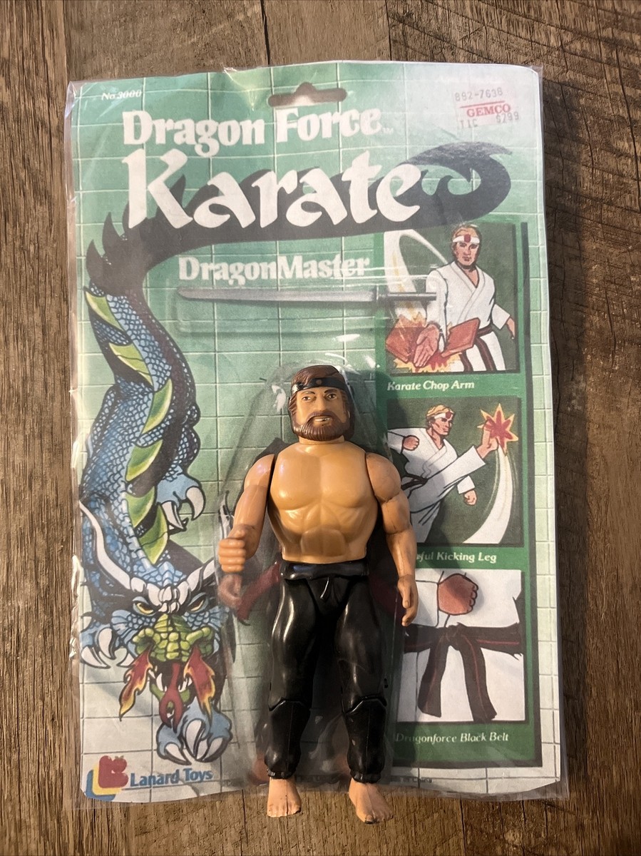 1985 Lanard Toys - Dragon Force - Black Karate Master Action