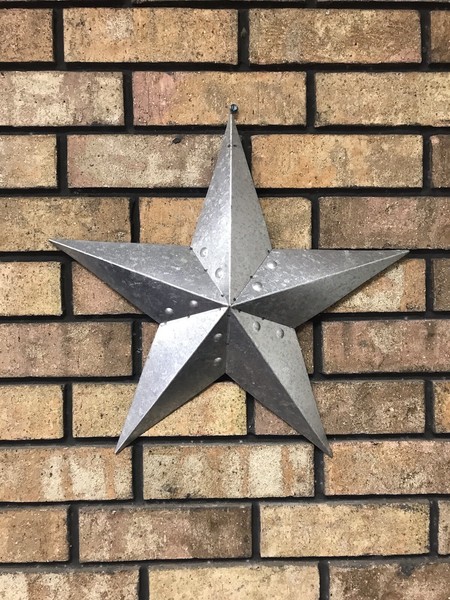 Arte de patio estrella galvanizada árbol colgador de pared mercado de pulgas jardinería granja rural