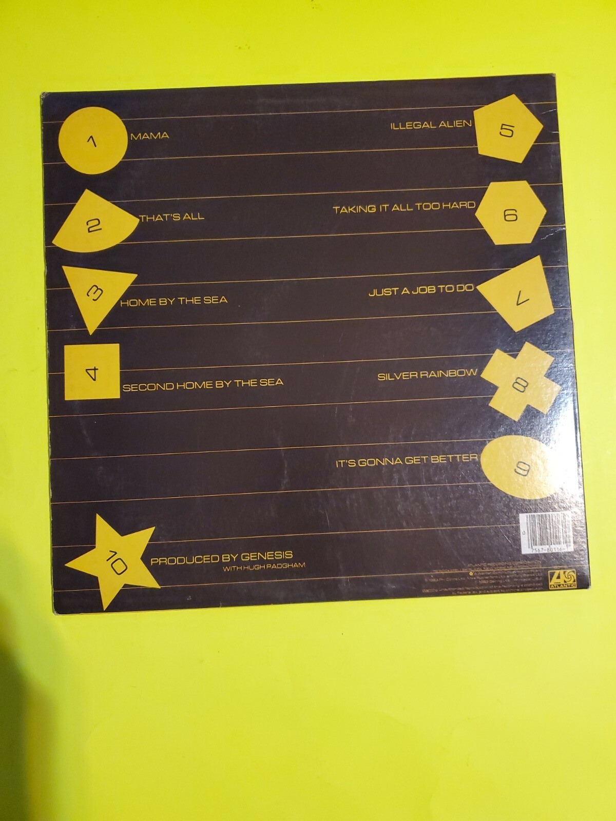 GENESIS Same ORIG 1st 1983   LP 80116-1 