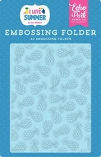 Echo Park Paper I LOVE SUMMER A2 Embossing Folder - Summer Pineapples