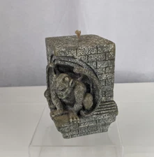 Gray Gargoyle 3D Wax Candle Gothic Goth Fantasy D&D Fantasy Halloween Creepy