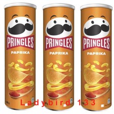 Pringles Paprika Crisps 165g x3