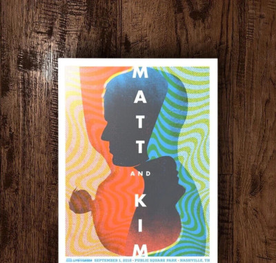 Matt & Kim Live Green Festival September 1 2018 Nashville AP Show Concert Poster