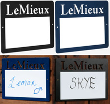 LeMieux Stable Magnetic Whiteboard Weatherproof Yard Notice Board Black/Navy