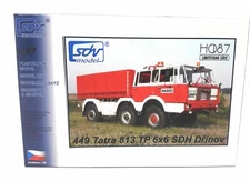 SDV Truck Tatra T 813 TP 6x6 SDH Fire Vehicle Plastic Model Kit 1/87 H0
