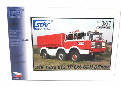 SDV Truck Tatra T 813 TP 6x6 SDH Fire Vehicle Plastic Model Kit 1/87 H0