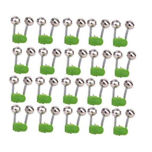 20pcs Fishing Rod Bell Bite Lure Alarm Twin Bell Ring - Picture 1 of 5