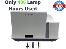Ultra Short Throw Mimio 280 DLP Interactive Projector 3D HD HDMI 406 Hours Used 
