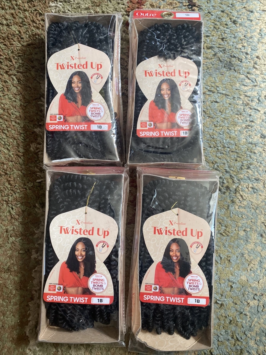 Outre X Pression 4 Pack Synthetic Twisted Up Crochet Hair Spring Twist 12
