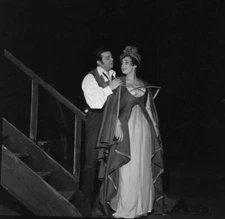 Christiane Castelli And Albert Lance In The Tosca Of Puccini Opera 1960 PHOTO
