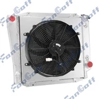 Aluminum 4 Rows Radiator Shroud Fan for Ford 1966-1977 Early Bronco 5.0L V8