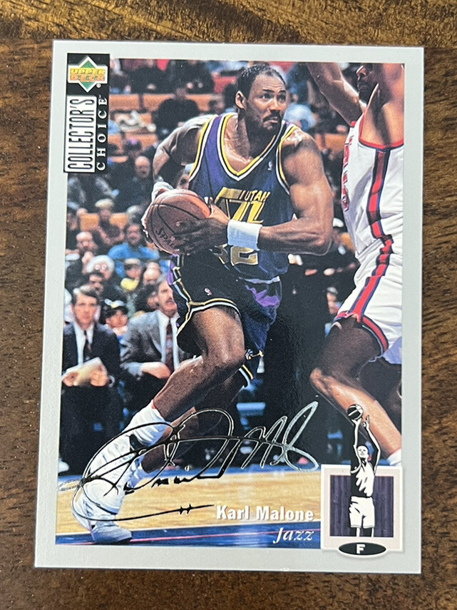 1994-95 Collector's Choice Silver Signature #32 Karl Malone Jazz
