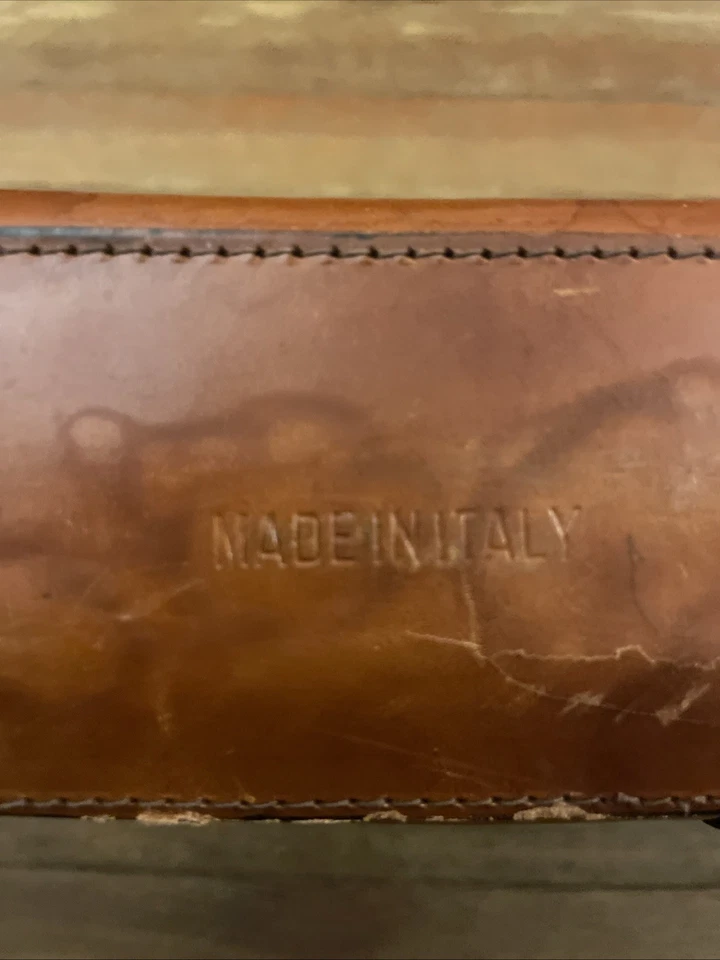 Vintage 1970s Italian Leather Handbag Purse - Image 3 of 4