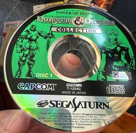 Sega Saturn Dungeons & Dragons Collection Japanese Game Software Tested 14+