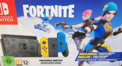 NEW (EU Edition) FORTNITE SWITCH ONLY 1 w/Wildcat Bundle CODE & 2000 V-Bucks!