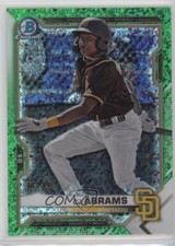 2021 Bowman Chrome Prospects Green Mini-Diamond Refractor 71/99 CJ Abrams 0vt8