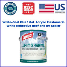 White-Seal plus 1 Gal. 100 Acrylic Elastomeric White Reflective Roof and RV Sea